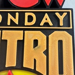 WCW Monday Nitro TNT 4″ Standing Display Piece wwe wwf night wars figures