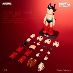 1PCS New GONG X Pop Mart Astro Boy (Mighty Atom) Alloy Action Figure Model in S