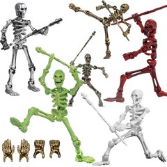 6 Pack T13 Action Figures Set, Skeleton Action Figure, Dummy 13, Titan 13 Mini S