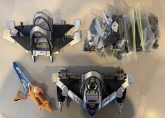 Power Rangers Time Force Shadow Zord + Repair Parts Lot