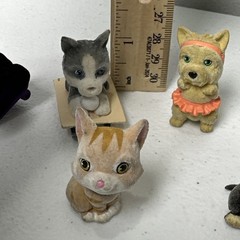 KITTY PUPPY IN MY POCKET Lot of 6 – Flocked Pets