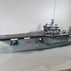 Vintage 2001 Hasbro GI Joe USS Saratoga Aircraft Carrier w/ 8 Planes NOT WORKING
