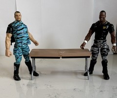 WWF Jakks 1999 Dudley Boyz Titan Tron Live Set – Buh Buh Ray & D-Von + Table