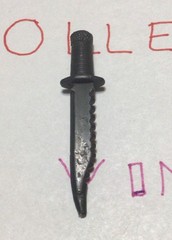 JOHN RAMBO TFOF COLECO 1985 1986 Vintage Rambo Part WEAPON KNIFE Z26 056Z