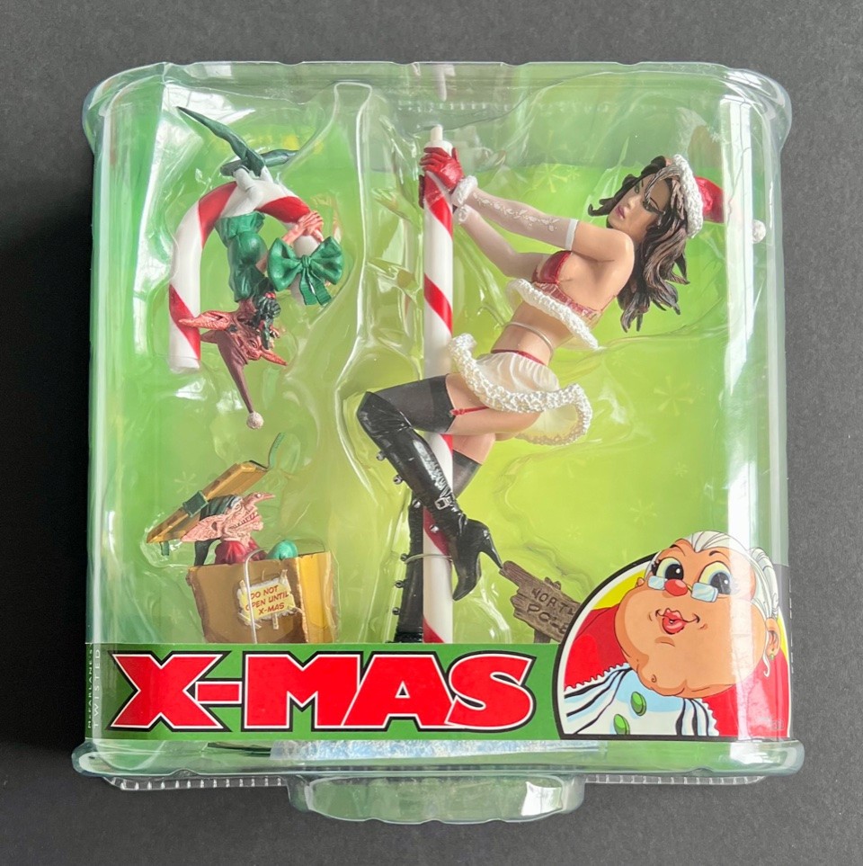 McFarlane Toys Twisted X-Mas Mrs Claus Pole Dancer Action Figure Check out pics!