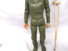 1965 Louis Marx Toys Soldier Moving Arms Legs Hats Boots Accessories Vintage