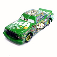 Set of 2 Disney Pixar CarsNo.86 Chick Hicks Truck &Car 1:55 Diecast cars Toys~
