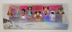 Disney 100 Years Of Love Collector Character 8-Piece Figure Set Limited Edition