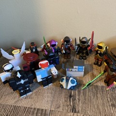 Roblox Toys Action Figures Lot Of 14 Figures Accessories Car NO CODES