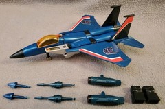 1983 Vintage Transformers G1 Thundercracker Pre-Rub Complete w/ Single Tab Fists