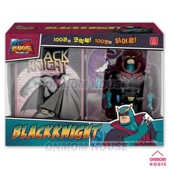 Hero Inside Action Figure & Bookcase Set BLACK KNIGHT Netflix Animation Toy