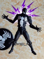 In US! MESS TOYS Symbiote Spider-Man Action Figure Model Joint Mobility Toy Gift