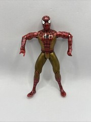 VINTAGE Spiderman Action Figure – Gold & Red Web Runner – Marvel – Toy Biz 1994