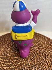 Vintage 1992 Lyons Group Barney Purple Dinosaur Coin Piggy Bank Back to School