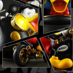 52TOYS Disney Mickey Donald Speed Squad Motorcycle Blind Box Figure LED Toy Gift