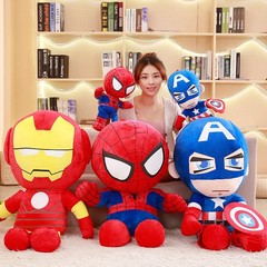 Cartoon Figure Spider-Man Stuffed Toy Plush Doll Red PP Cotton Large-sized Gift