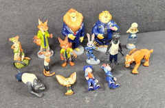 LARGE LOT OF 14 DISNEY ZOOTOPIA MOVIE PVC MIXED ACTION FIGURE TOYS