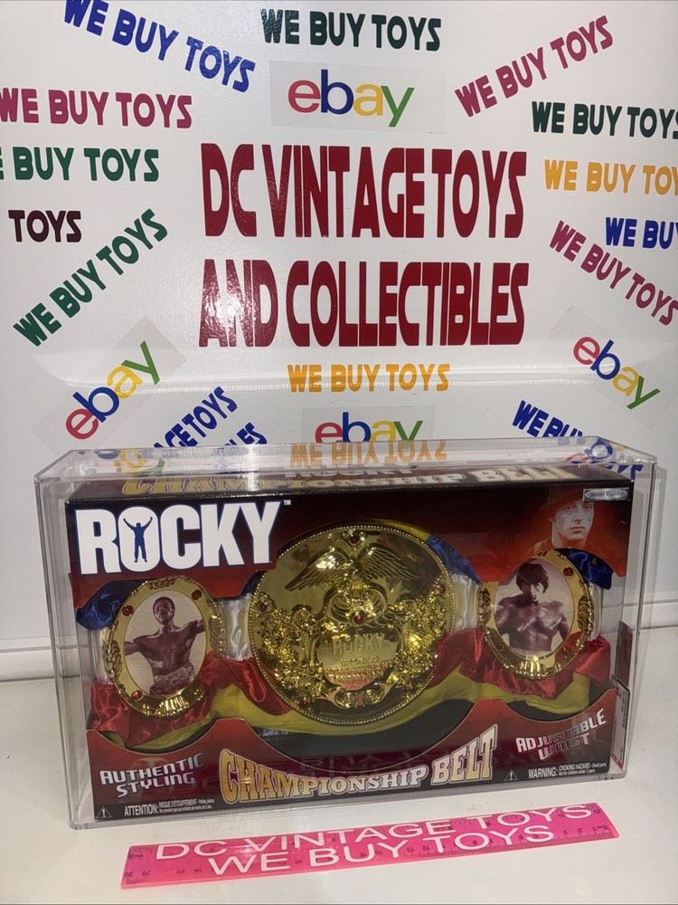 Jakks Pacific Rocky Balboa Championship Belt Sylvester Stallone AFA 85 NEW 🔥