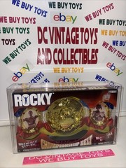 Jakks Pacific Rocky Balboa Championship Belt Sylvester Stallone AFA 85 NEW 🔥