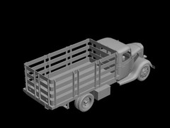 1:18 scale Ford Model 51 Cargo Truck Model Kit-Disassembled and Unpainted