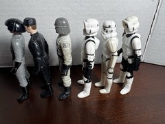 VINTAGE KENNER STAR WARS 1983 ENDOR BIKER STORMTROOPER AT ST ARMY LOT OF 6