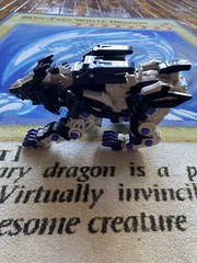 Vintage Tomy Zoids White LIGER ZERO 2002 Hasbro TESTED WORKS! Transformers Model