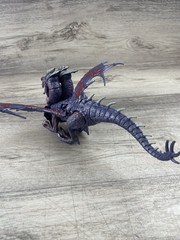 Vintage DragonHeart Medusa Dragon Purple Gold Figure Kenner 1996 2 Head