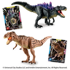 Ania Jurassic World Alive Mortem Rex vs T-Rex Gen 2 Hybrid Dinosaur Figure Set