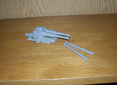 ORIGINAL Star Wars Legacy Millennium Falcon Top Gun Quad Cannon & Missiles
