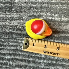 Rubber Duck Yellow Red Helmet Decor Car Home Office Racer Ornament Race Ducky