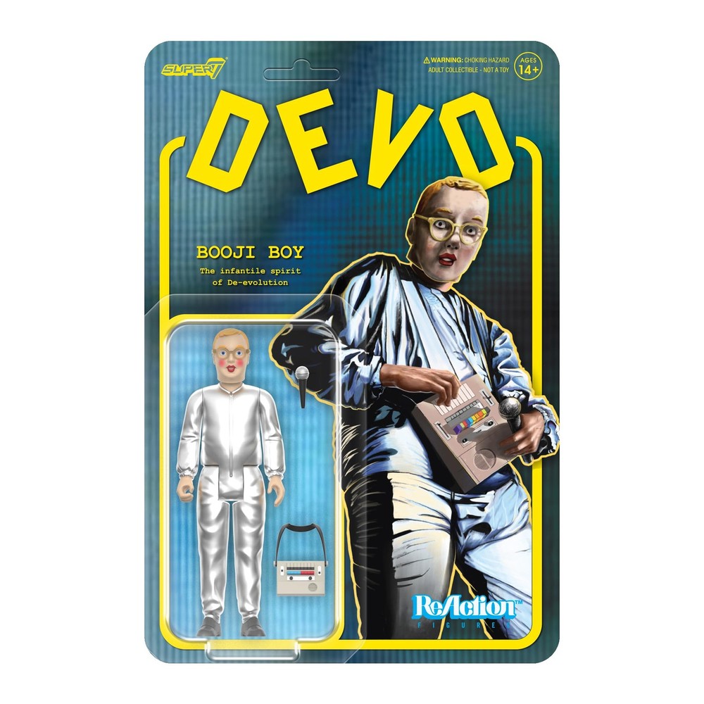 Super7 Reaction Figure Devo Booji Boy – 3.75″ Devo Action Figure with Accesso…