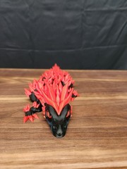 3D Printed Black and Red 24″ Crystal Dragon