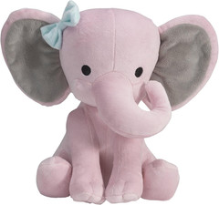Plush Elephant Toy Hazel Pink Furry 10 Inch Baby Kids Gift Collection Baby