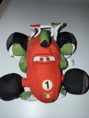 Pixar Cars 2 Francesco Bernoulli 6″ Plush Formula 1 Racing Car 2011 READ