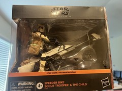 Star Wars | Black Series | Mandalorian | Speeder Bike + Scout Trooper & Grogu