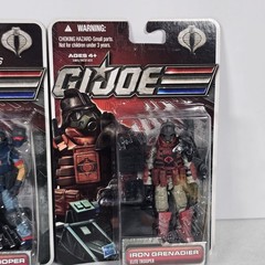 4 G.I. Joe 30th Anniversary Figure Lot Hasbro New Techno Hazard Viper Iron Cobra