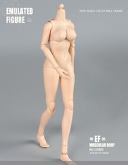 US STOCK 1:6 Large Breast Flexible Pale Body 12″ Female Action Figure Model Doll