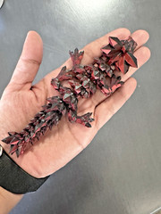 3d printed articulated crystal dragon