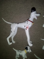 Vintage Justoys Bend-Ems 101 Dalmatians 6-Piece Gift Set: Bendable Figures