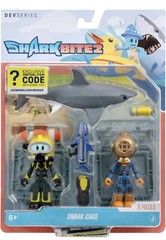 Roblox DevSeries SHARK BITE 2: SHARK CAGE Figure Set W/Exclusive Virtual Code