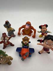 Vtg Kellogg’s Disney Ducktails Darkwing Duck Goofy 2″ PVC Figure 1991 Lot of 10