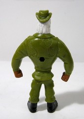 Vintage B Little Bald Eagle Head Soldier PVC Figure Army Military