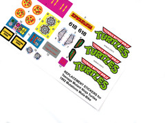 CUSTOM STICKERS for TMNT 1992 Mutations Muta-Bike Teenage Mutant Ninja Turtles