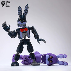 9L3D Printed FNAF Freddy Fazbear’s Fantasy Warrior Action Figure