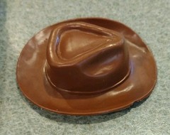 1960’s-70’s Marx Johnny West Brown Cowboy Range Hat Nice Cond #12 Slight Damage