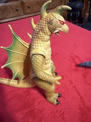 Godzilla And Imperial Dragon 9” Off Brand Action Figures. Vintage 1980’s Rare