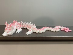 3D Printed Articulating Cherry Blossom Dragon 24″ Length