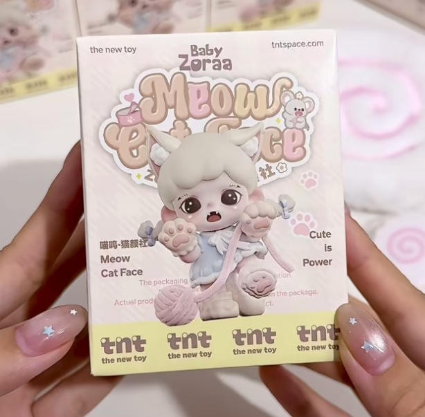 TNT SPACE Baby Zoraa Meow Cat Face Mini Series Blind Box Figure Toys Gift