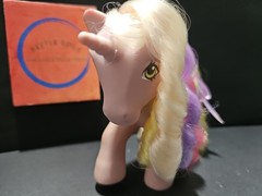 Vntg 1989 Hasbro My Little Pony Early Gen 1 Rainbow Curl “Streaky” Figure Only
