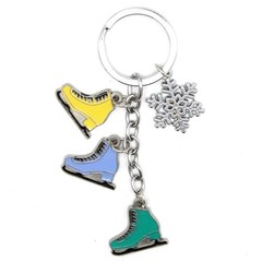 SKATE SHOES Yuri on Ice 1 in. 4 Pcs. Key Chain Set (Anime KeyChain Charm)